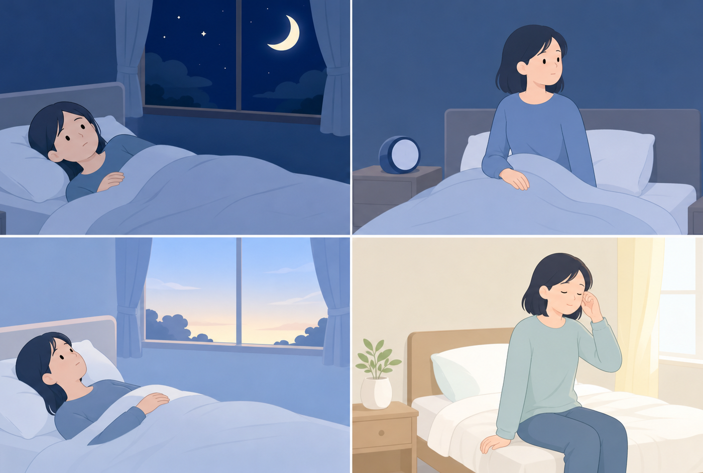不眠の主なタイプのイメージ画像